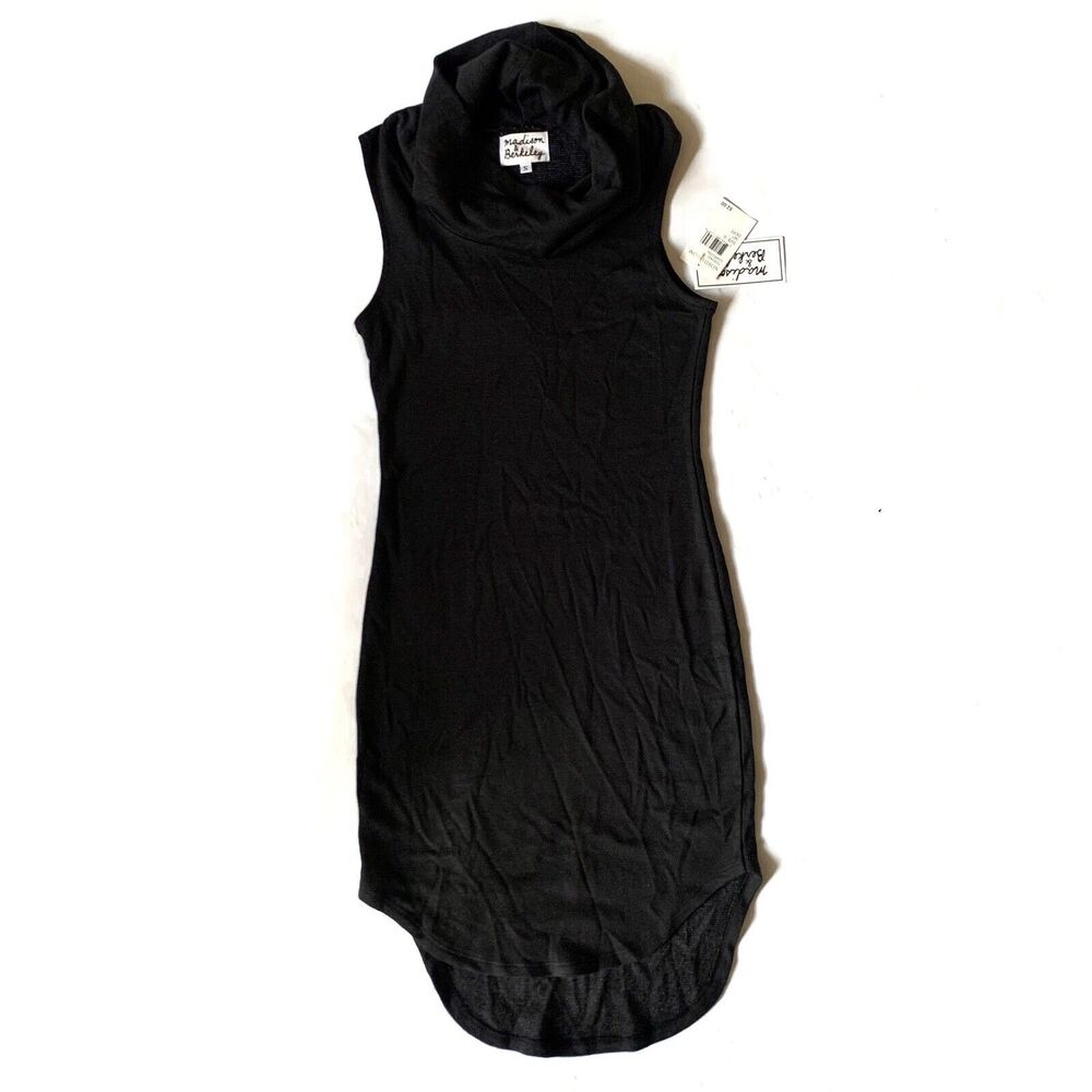 Madison Berkeley Cowl Neck Sleeveless Sheath Dress Size Small NWT